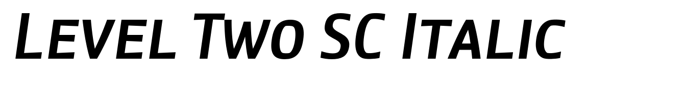 Level Two SC Italic